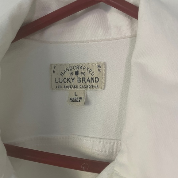lucky Brand white jean jacket - Picture 3 of 3